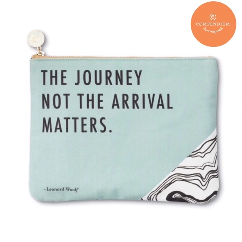 Compendium Pouch- The Journey not the Arrival Matters